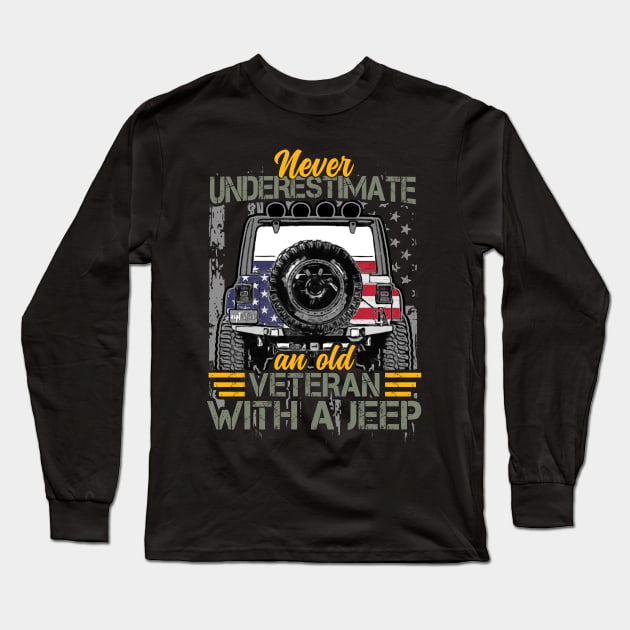 Jeep Grandpa Long Sleeve T-Shirt by RichyTor